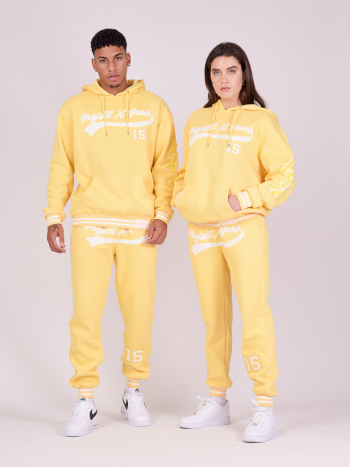 Pantalones de chándal universitarios con logotipo - Amarillo