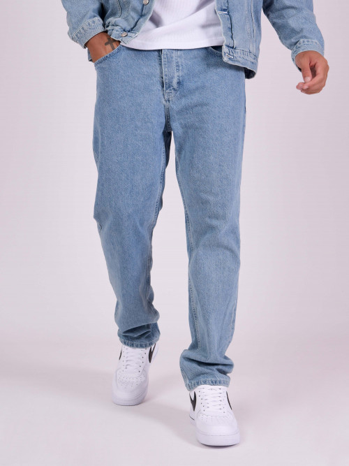 Jeans larghi di base - Blu