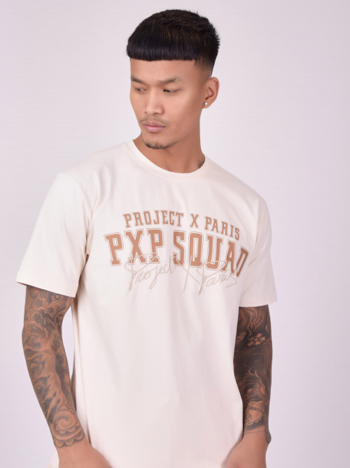 PXP SQUAD" T-shirt - Ivory