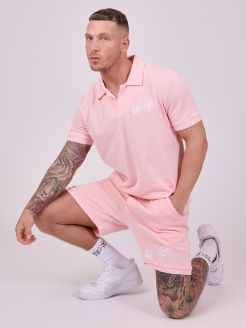Soft Polo Style Mesh - Rose
