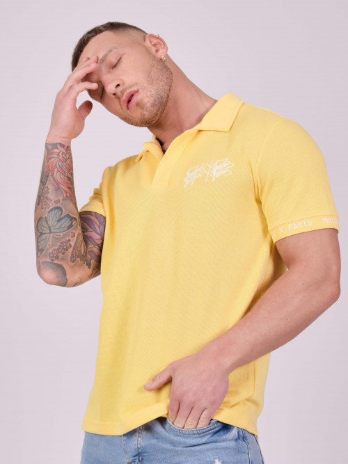 Polo soft style maille - Jaune