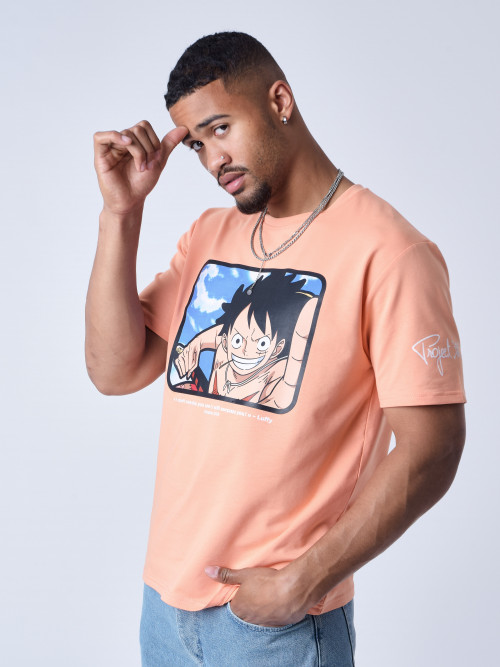 Tee-shirt One Piece Luffy - Pêche