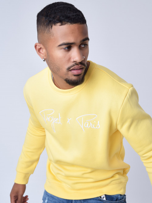 Unisex round-neck sweatshirt Essentials Project X Paris - Yellow