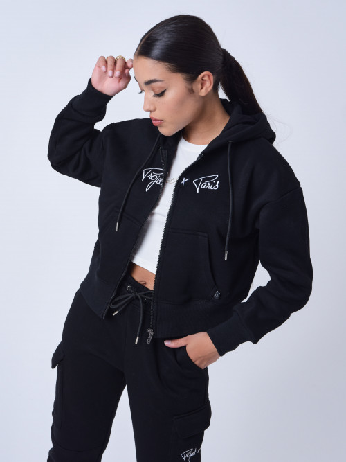 Essentials Project X Paris women's zip-up jacket - Black