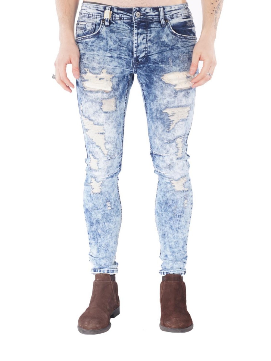 Slim fit jeans with destroy effect 88169956