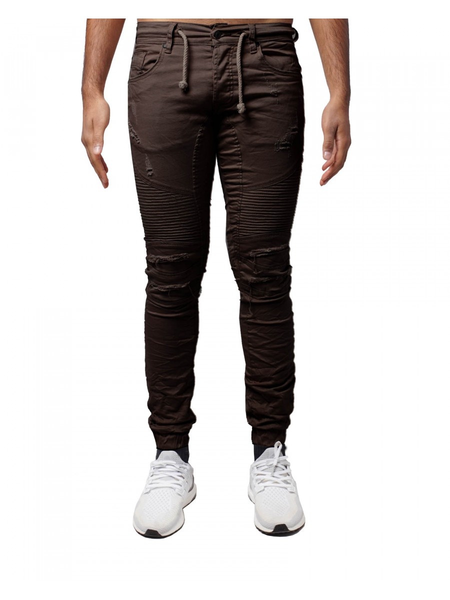 Jogg Slim Jeans mit Biker-Effekt