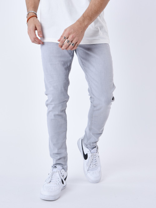 Jeans slim basic - Grigio chiaro