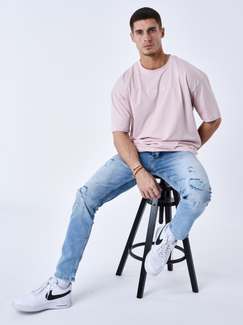 T-shirt com logógênero bordado Project X Paris - Cor-de-rosa claro