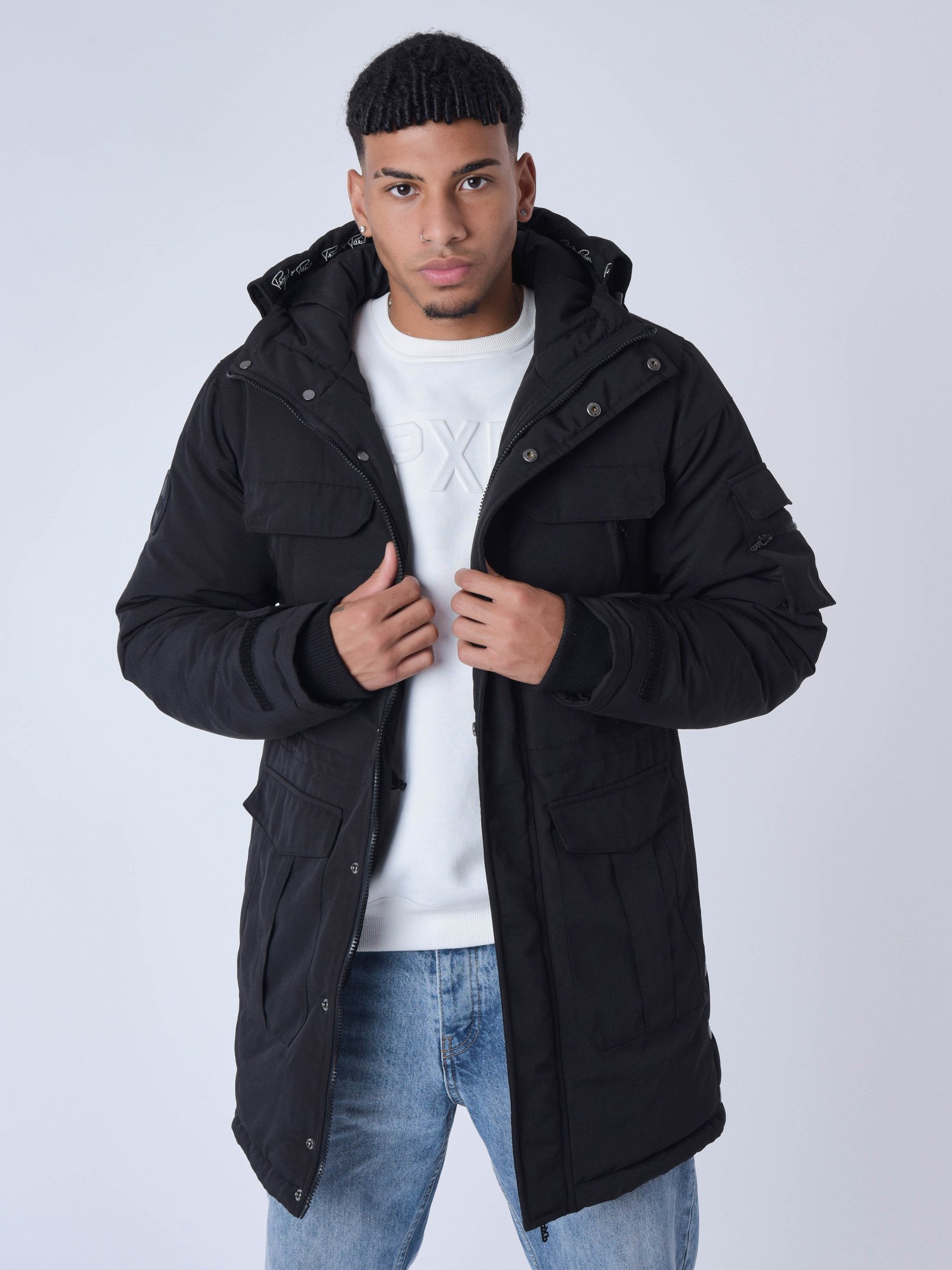 parka homme multipoches