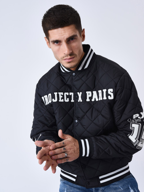Teddy quilted jacket - Black