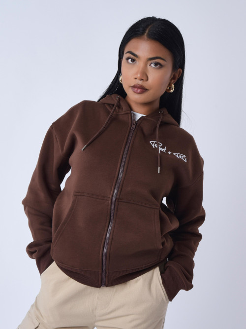 Essentials Project X Paris women's zip jacket - Brown
