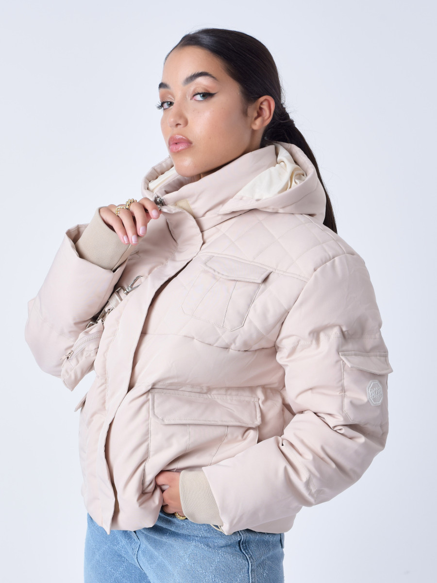 Short quilted down Jacket