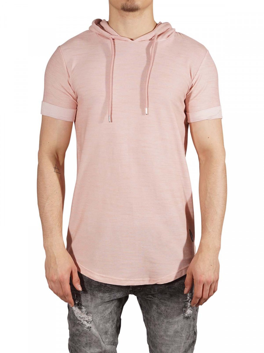 Cotton-Blend Hooded T-Shirt