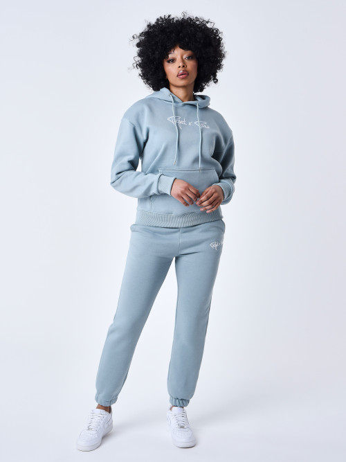 Women's hoodie Essentials Project X Paris - Blue green