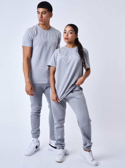 Essentials Project X Paris basic embroidery tee-shirt - Grey