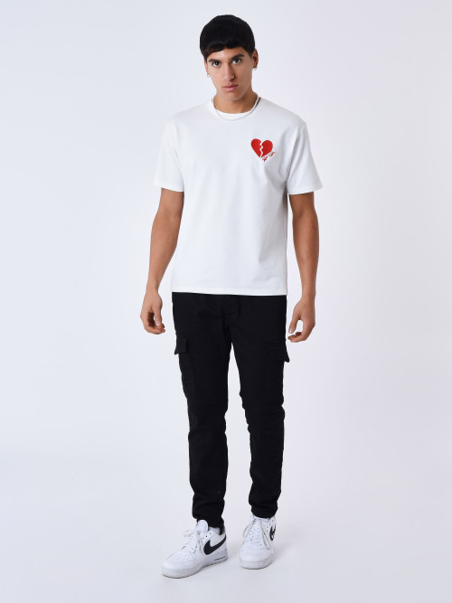 Broken heart tee shirt - White