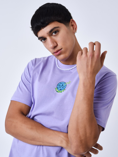 T-shirt Emoji - Púrpura