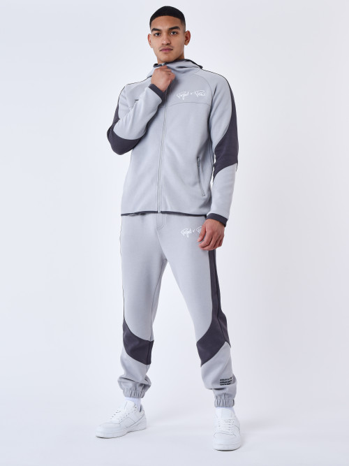 Two tone Jogging bottoms - Light grey