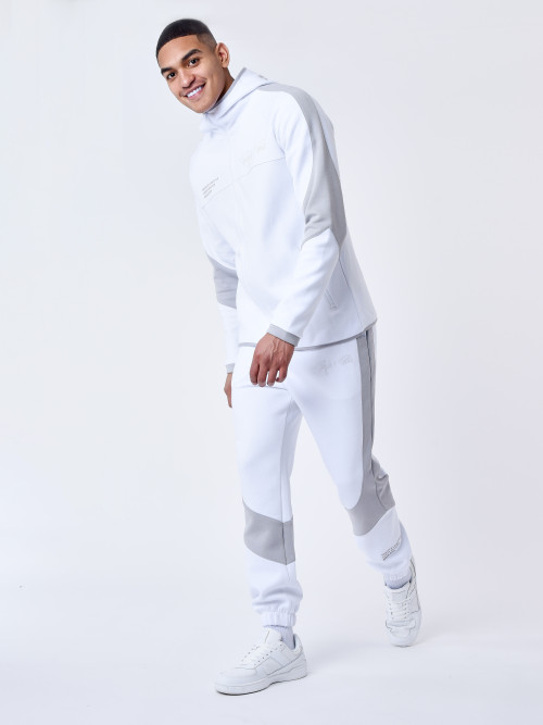 Pantaloni da jogging bicolore - Bianco