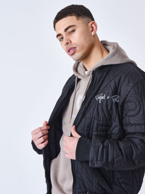 Teddy quilted jacket - Black