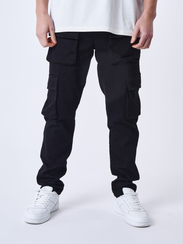 Hommes Pantalon Cargo Noir - Retours Gratuits Dans Les 90 Jours