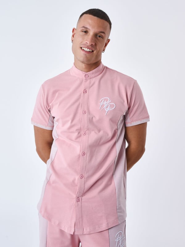 project x paris Chemise Col mao Bicolore