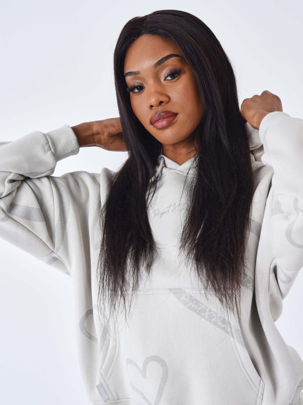 Heart all-over hoodie