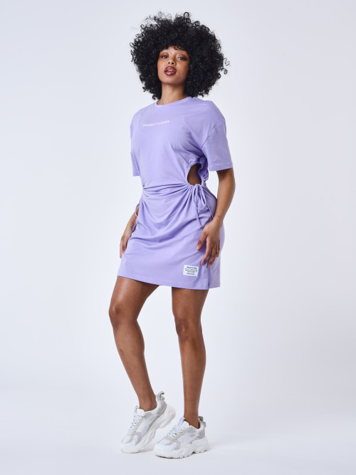Dress with drawstring - Lilac