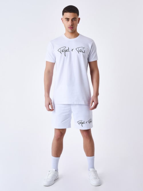 Essentials Camiseta básica bordada Project X Paris - Blanco