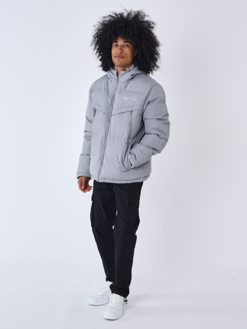 Jacket with pockets and hood - Light grey