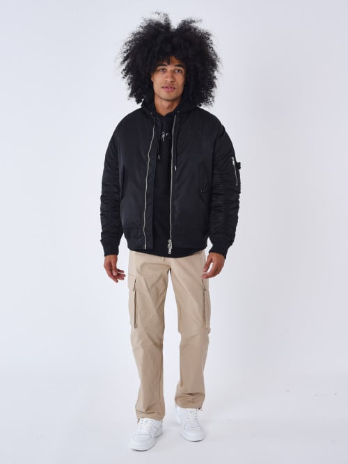 Ruched bomber