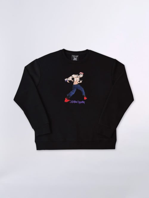 Sweat col rond Jujutsu Kaisen - Noir