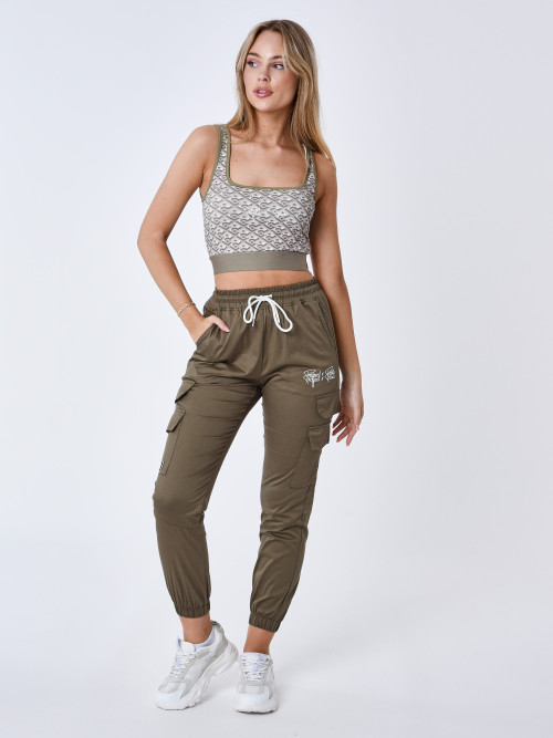 Pantalon de jogging large pour femme à la mode durable SK431 : Idée FLOCK :  impression textile professionnel, personnalisation, vêtements brodés