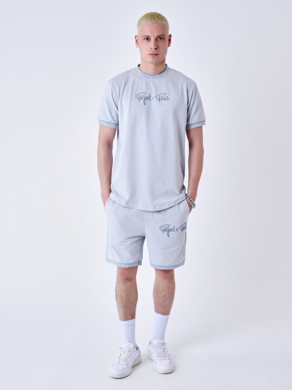 project x paris Short logo brodé en relief