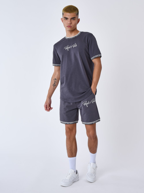 Embroidered logo shorts - Anthracite