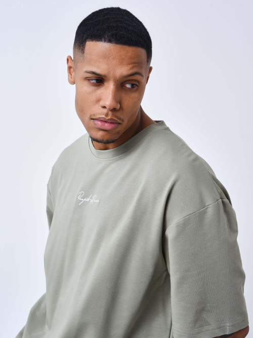 Project X Paris signature embroidery tee-shirt - Olive