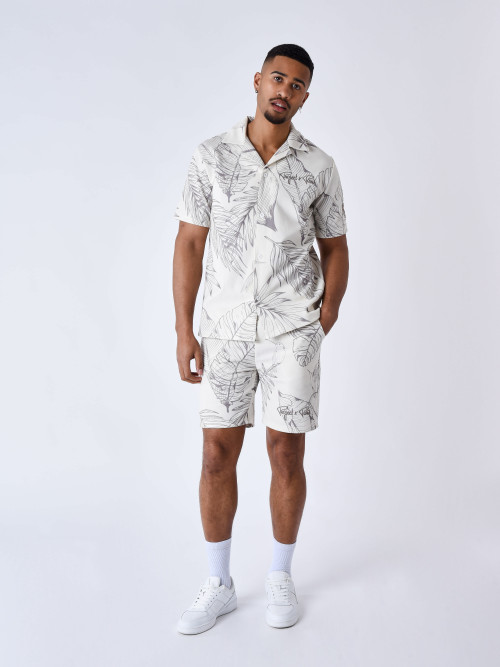 Luxuriant printed shorts - Greige