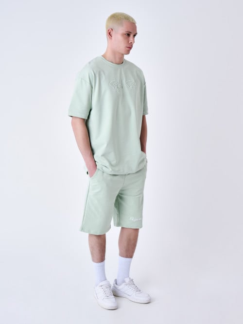 Essentials classic embroidered shorts - Water green