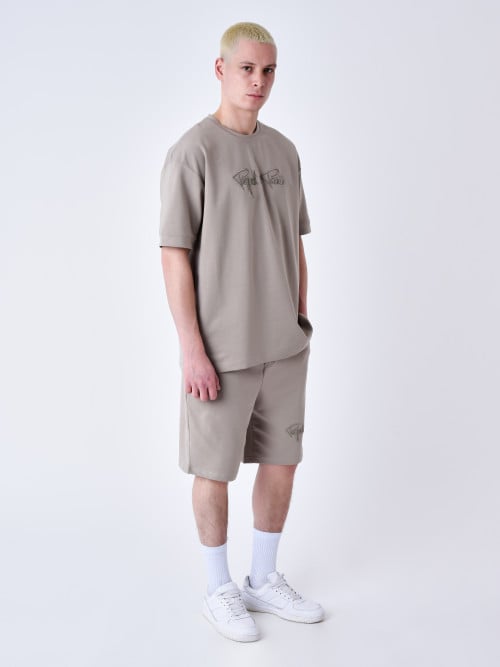 Essentials classic embroidered shorts - Mole