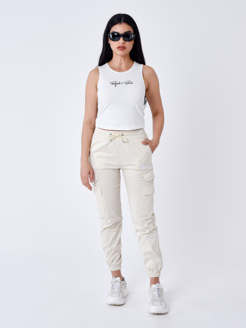 Multi-pocket pants - Ivory