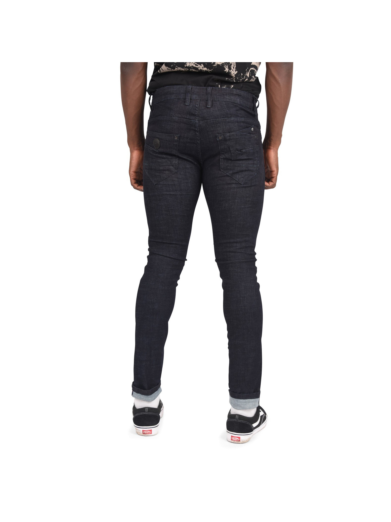 Men's basic slim navy blue jeans Project X Paris