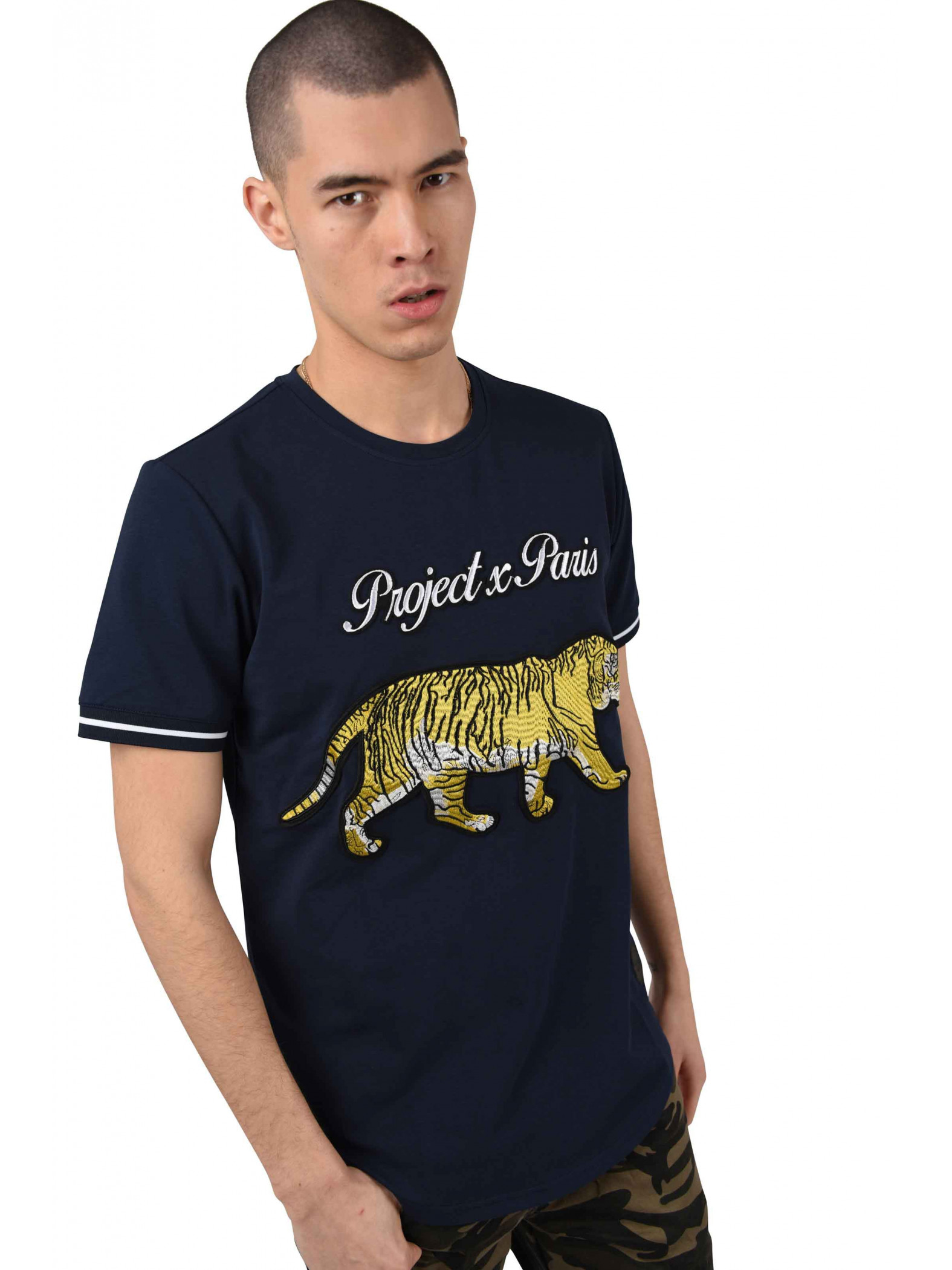 Tee shirt patch Tiger Homme Project X Paris