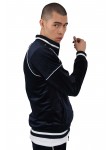 Zipped velour jacket with contrast collar Project X Paris