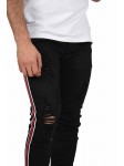 Distressed slim jeans with side stripes Project X Paris