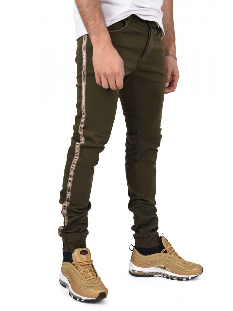 Jogger Jeans with Side Stripe