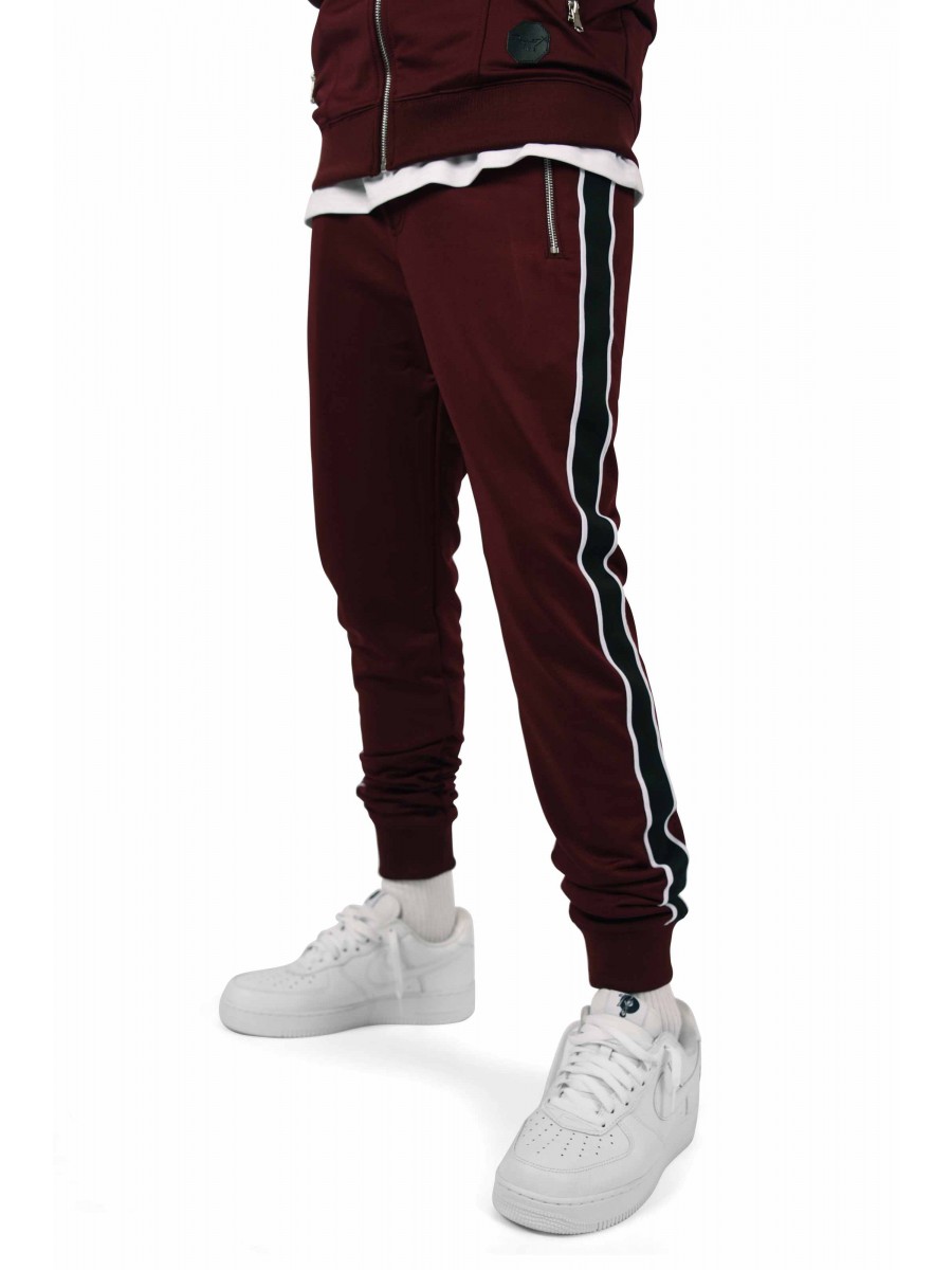 Pantalon de jogging bandes latérales bicolores contrastantes