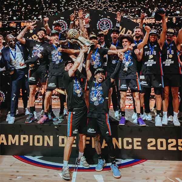 Paris Basketball champion de France 2025 : un sacre historique à l’Adidas Arena