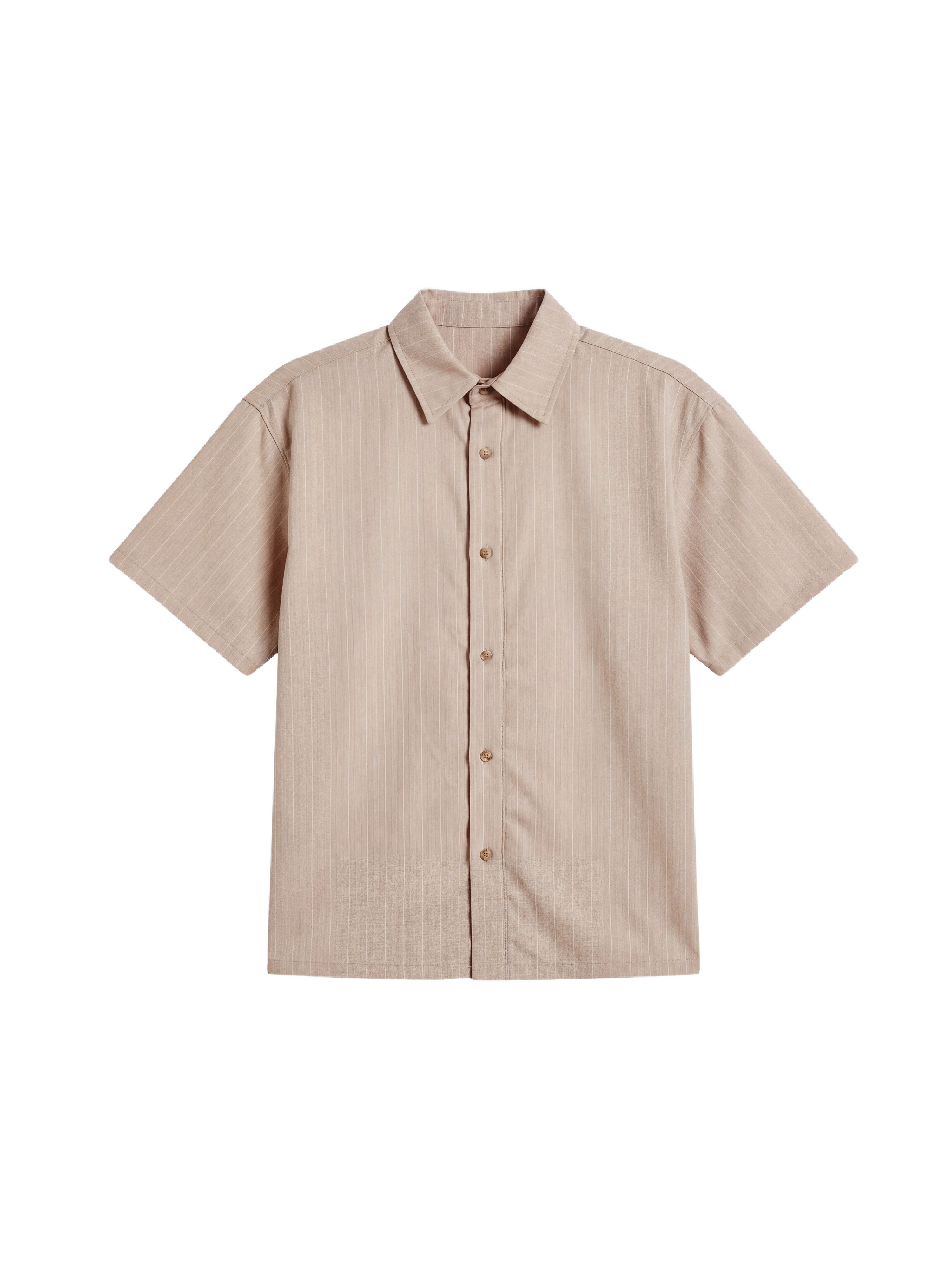 Camisas de manga corta a rayas-6