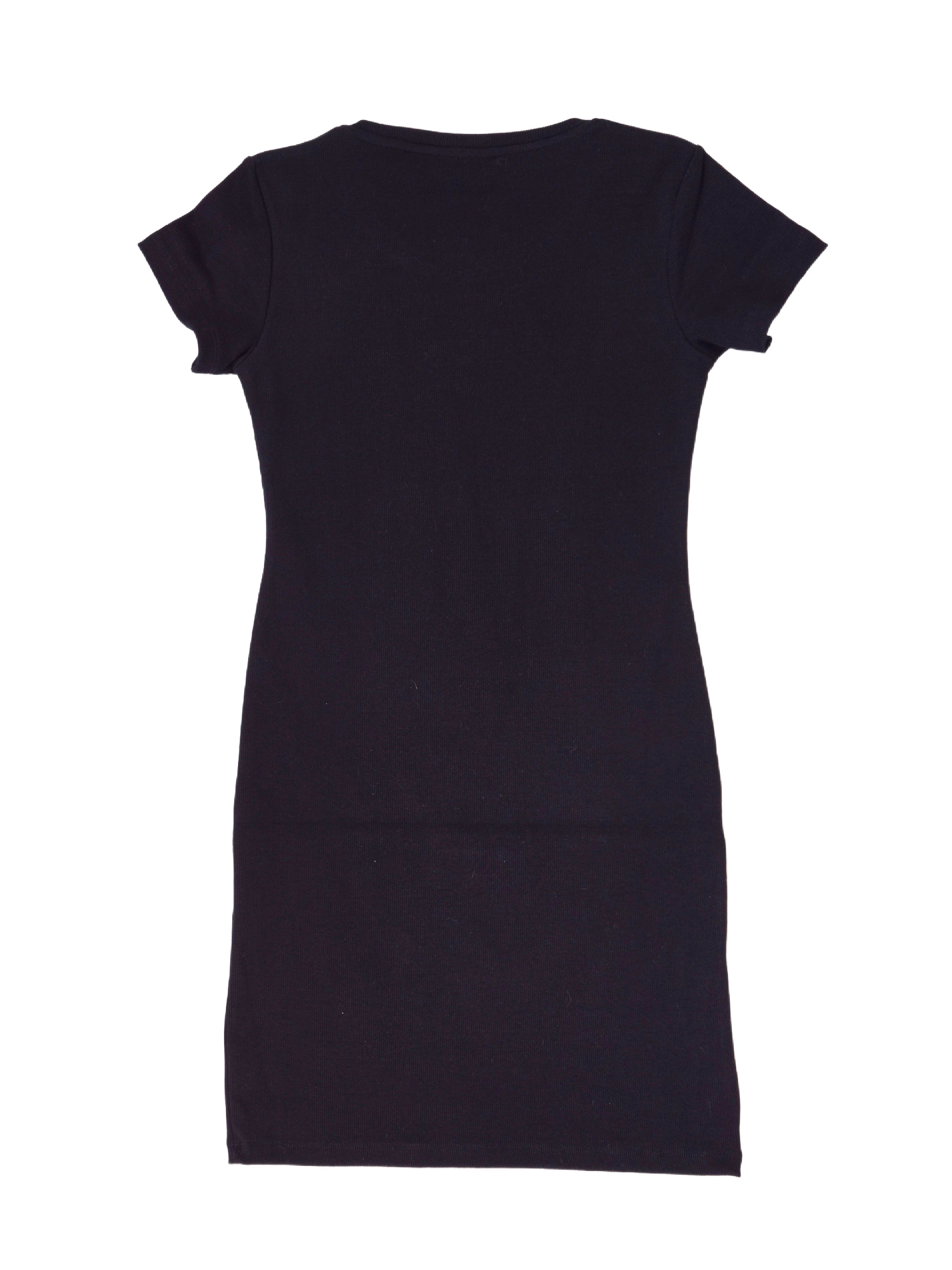 Short sleeve ribbed dress-3