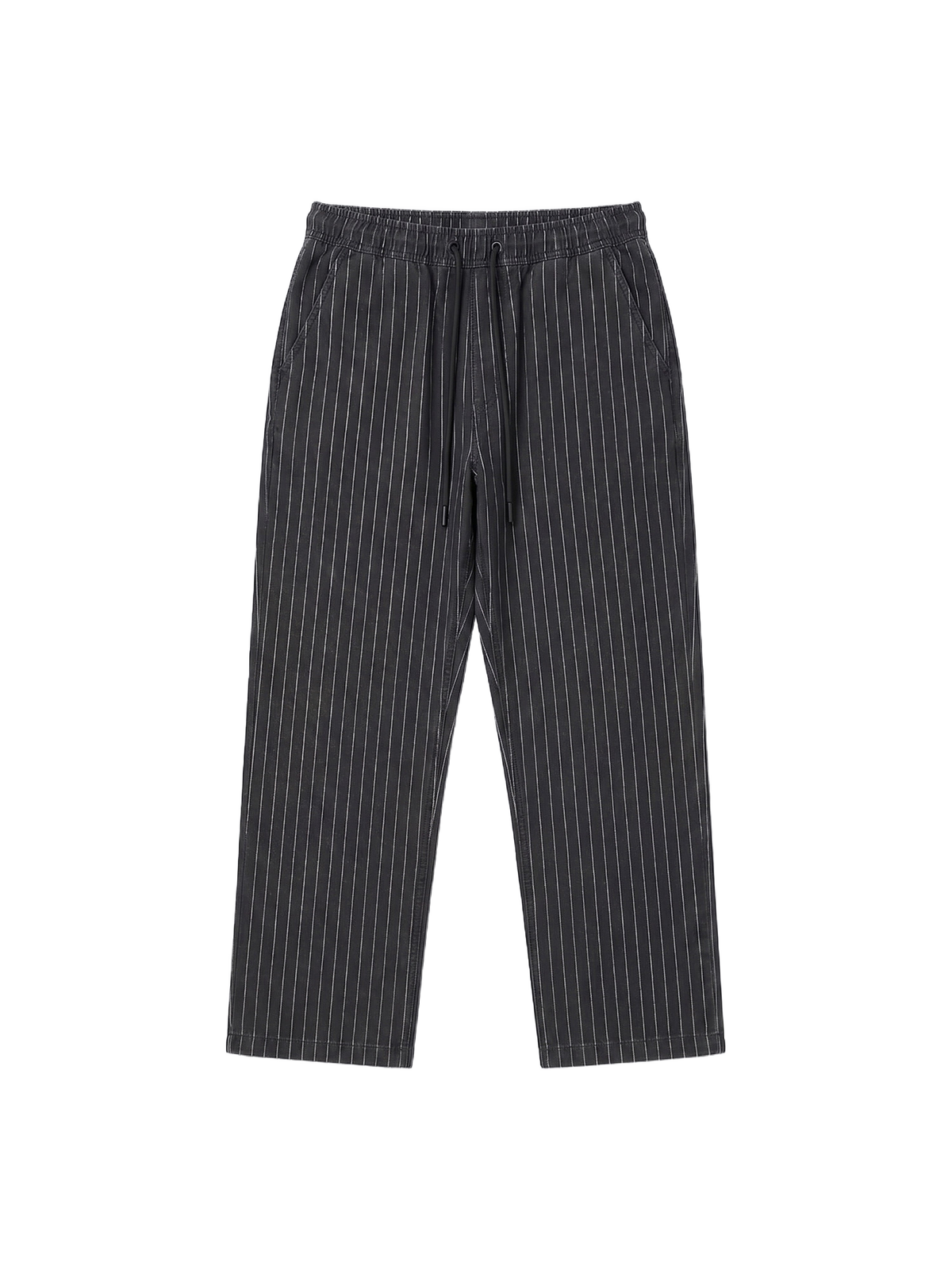 Pantalon Rayures Relax Noir – 5